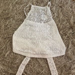 Hollister Tie-Back White Camisole
